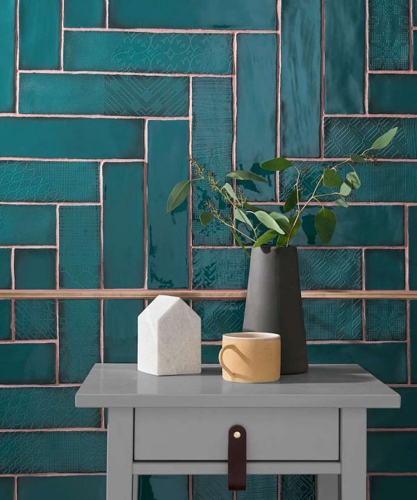 Metro brick tiles:14 pattern ideas for kitchens and bathrooms