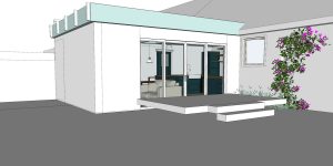 Design of a rear house extension